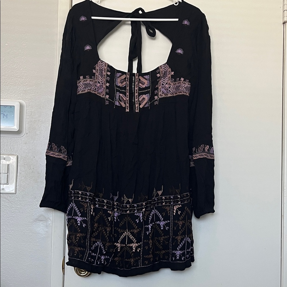 Free people | Rhiannon Embroidered Mini Boho Dress